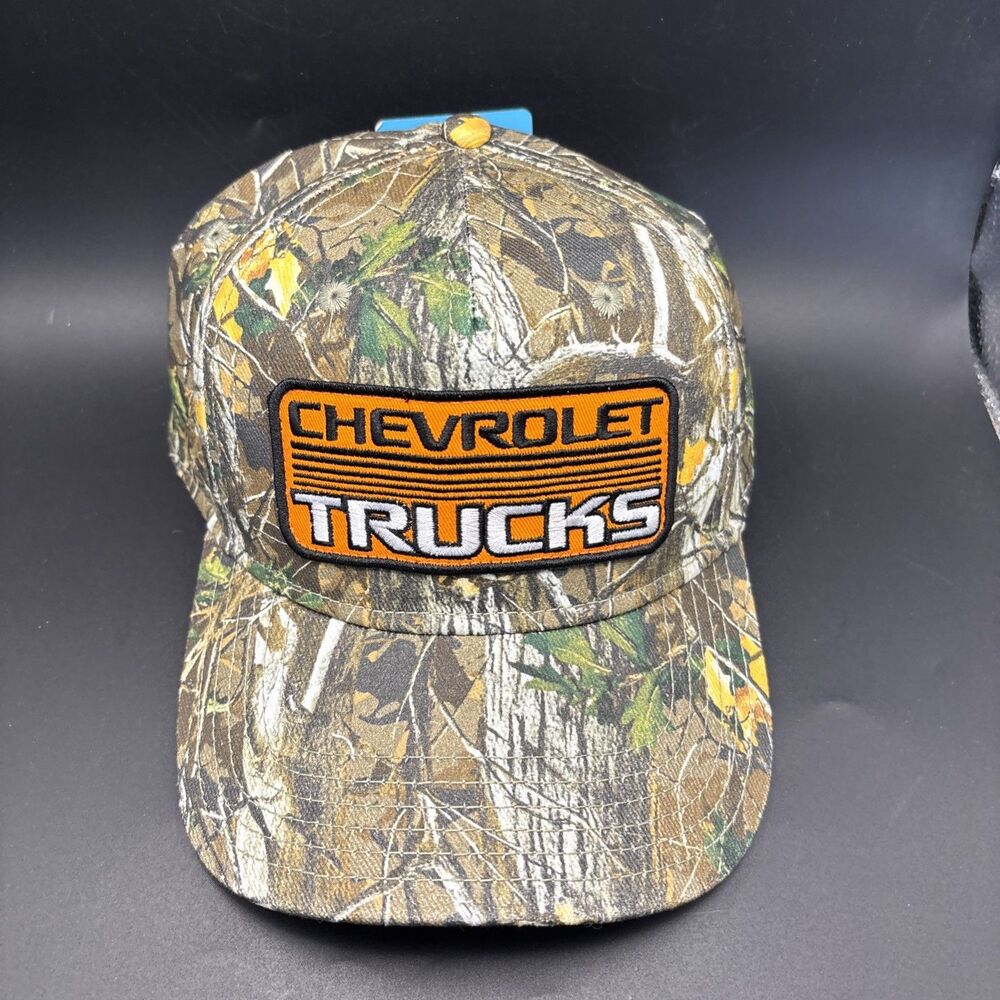 Chevrolet Trucks Chevy Snapback Hat Mens One Size Camouflage Adjustable Cap - Picture 3 of 9